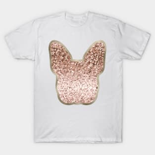 Sparkling rose gold French Bulldog T-Shirt